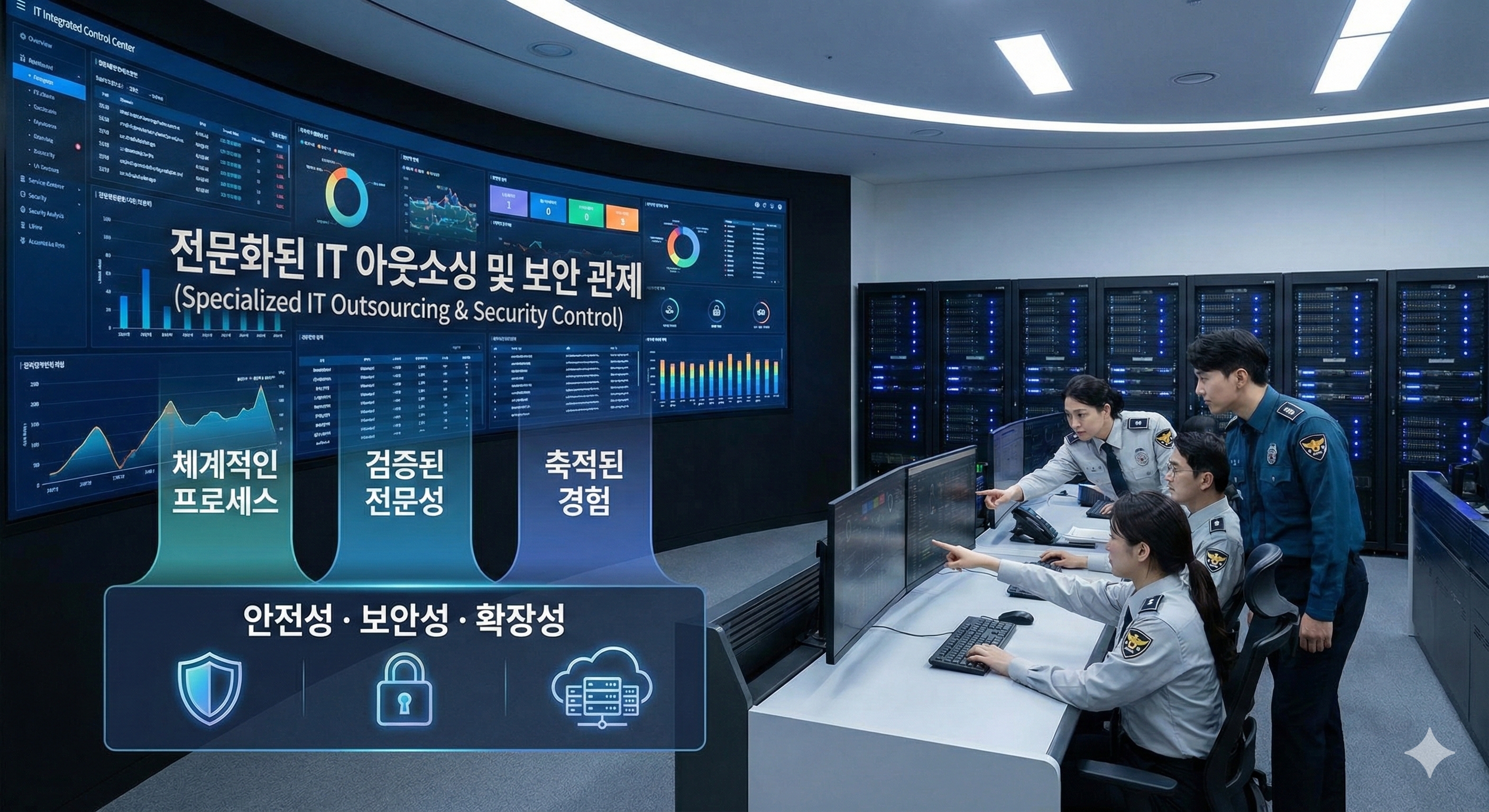 전문화된 IT 아웃소싱 및 보안 관리 역량